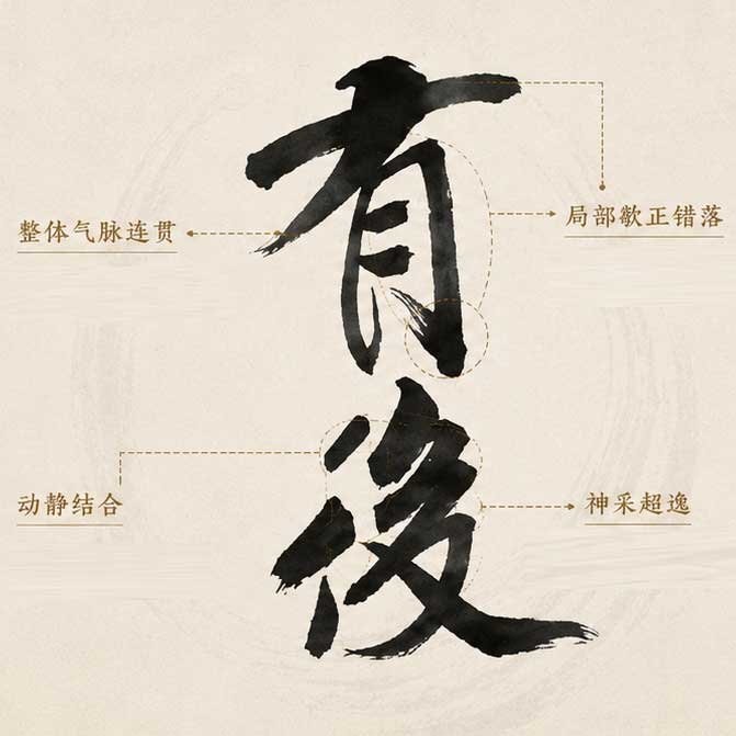 《蜀素帖》章法局部
